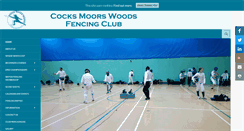 Desktop Screenshot of cocksmoorswoodsfencingclub.org.uk