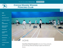 Tablet Screenshot of cocksmoorswoodsfencingclub.org.uk